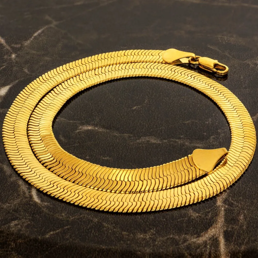 9mm Herringbone Chain Necklace