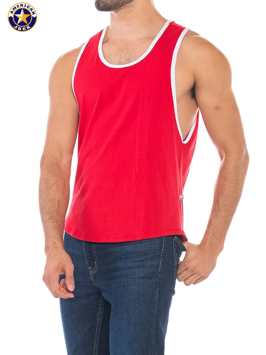 A J Sports Deep Armhole Tank