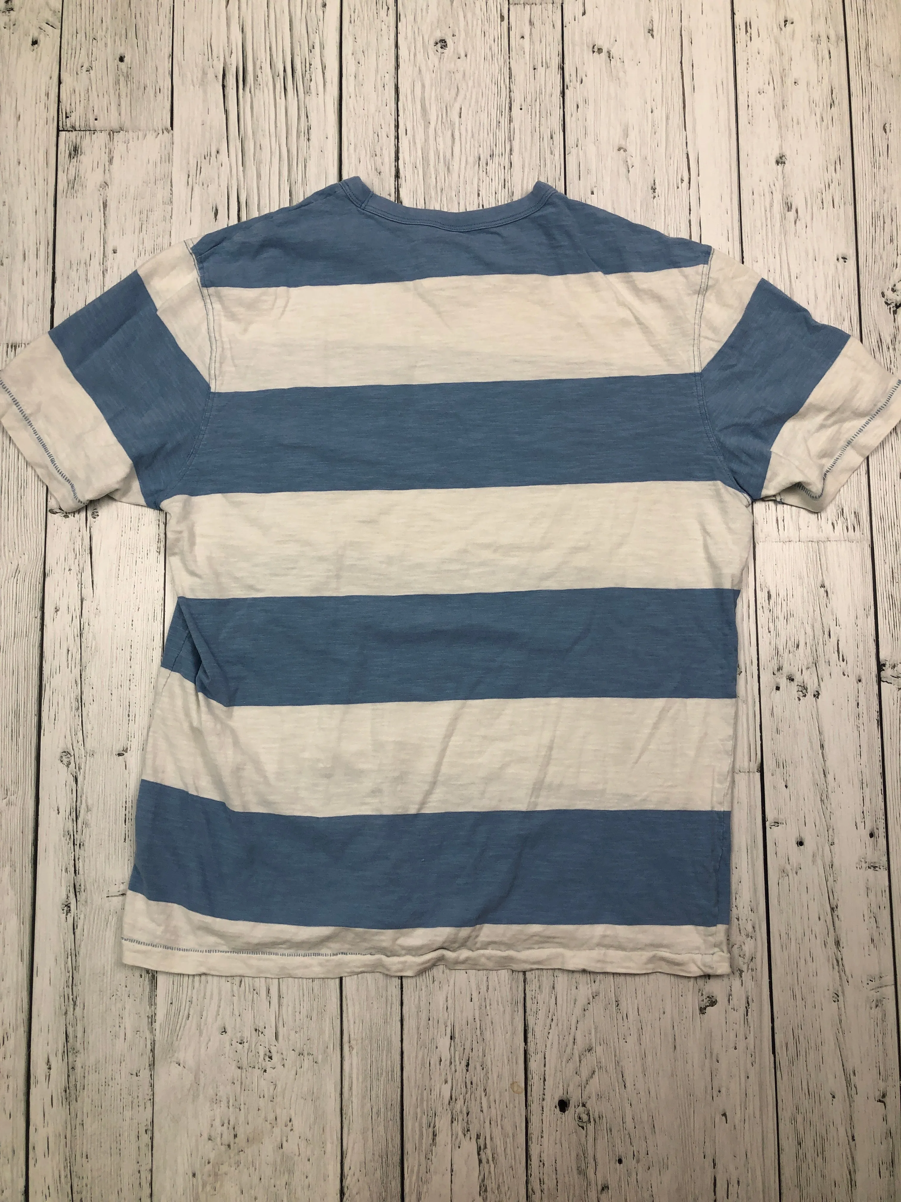 American Eagle blue white striped t-shirt - His M