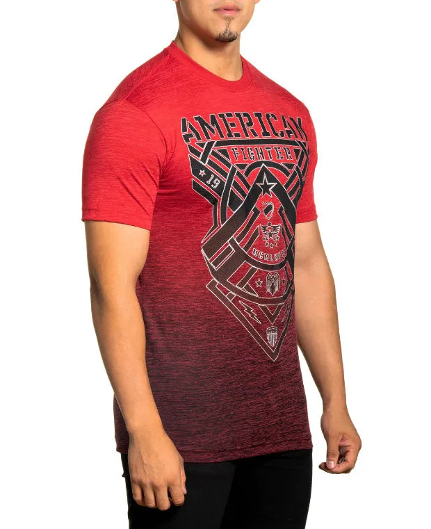 American Fighter Cardwell T-Shirt Cherry/Dark Cherry