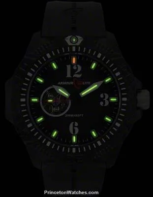 ArmourLite Caliber Series Automatic - Black Dial - Polycarbon Case - NBR Strap