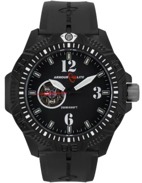 ArmourLite Caliber Series Automatic - Black Dial - Polycarbon Case - NBR Strap