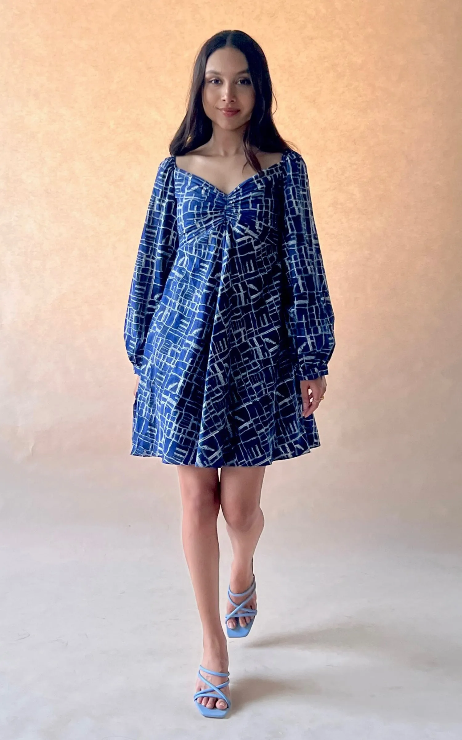 Block Printed Short Dress