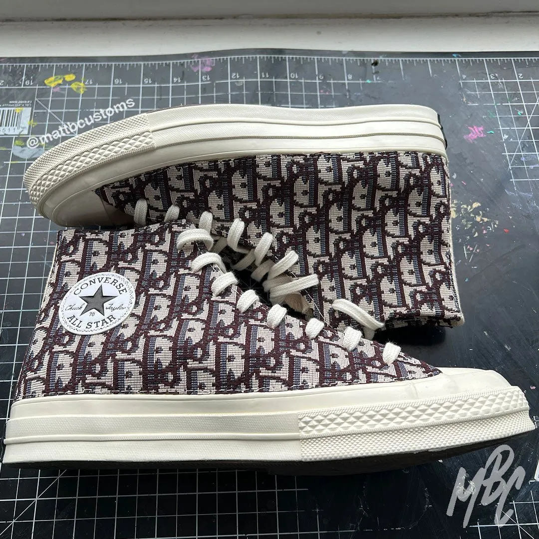 Brown Oblique Monogram - Converse | UK 10.5