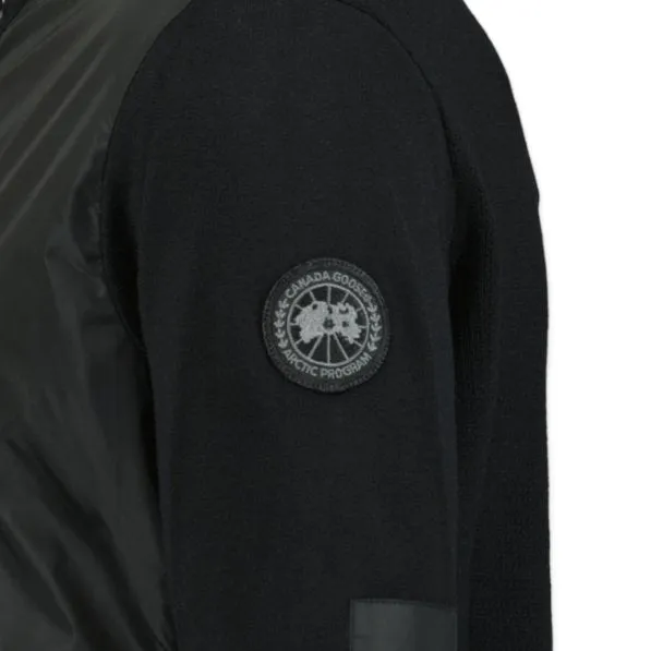 Mens Black Canada Goose Windbridge Full Zip Sweater - Premium Warmth and Style