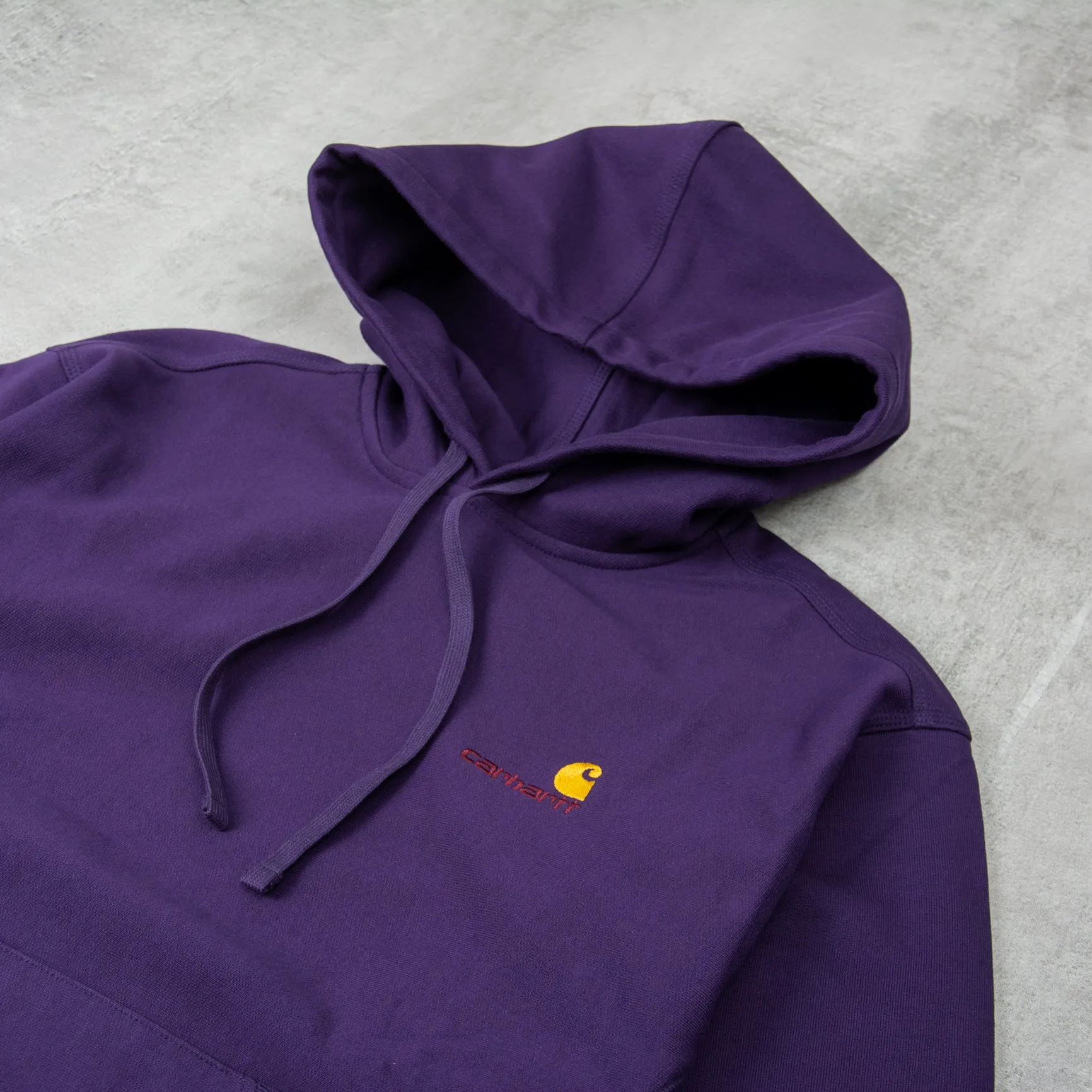 Carhartt WIP American Script Hooded Sweat - Cassis