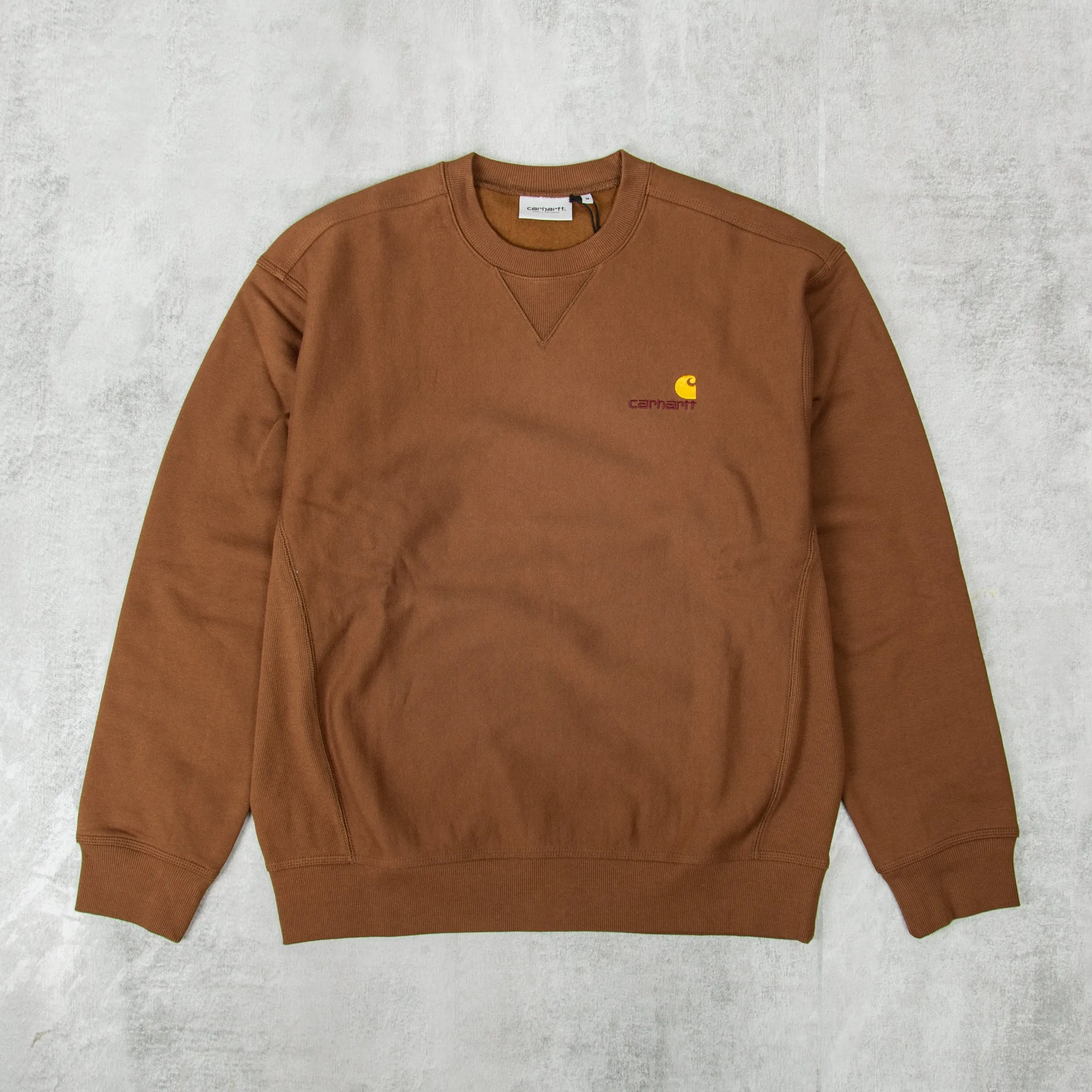 Carhartt WIP American Script Sweat - Lumber