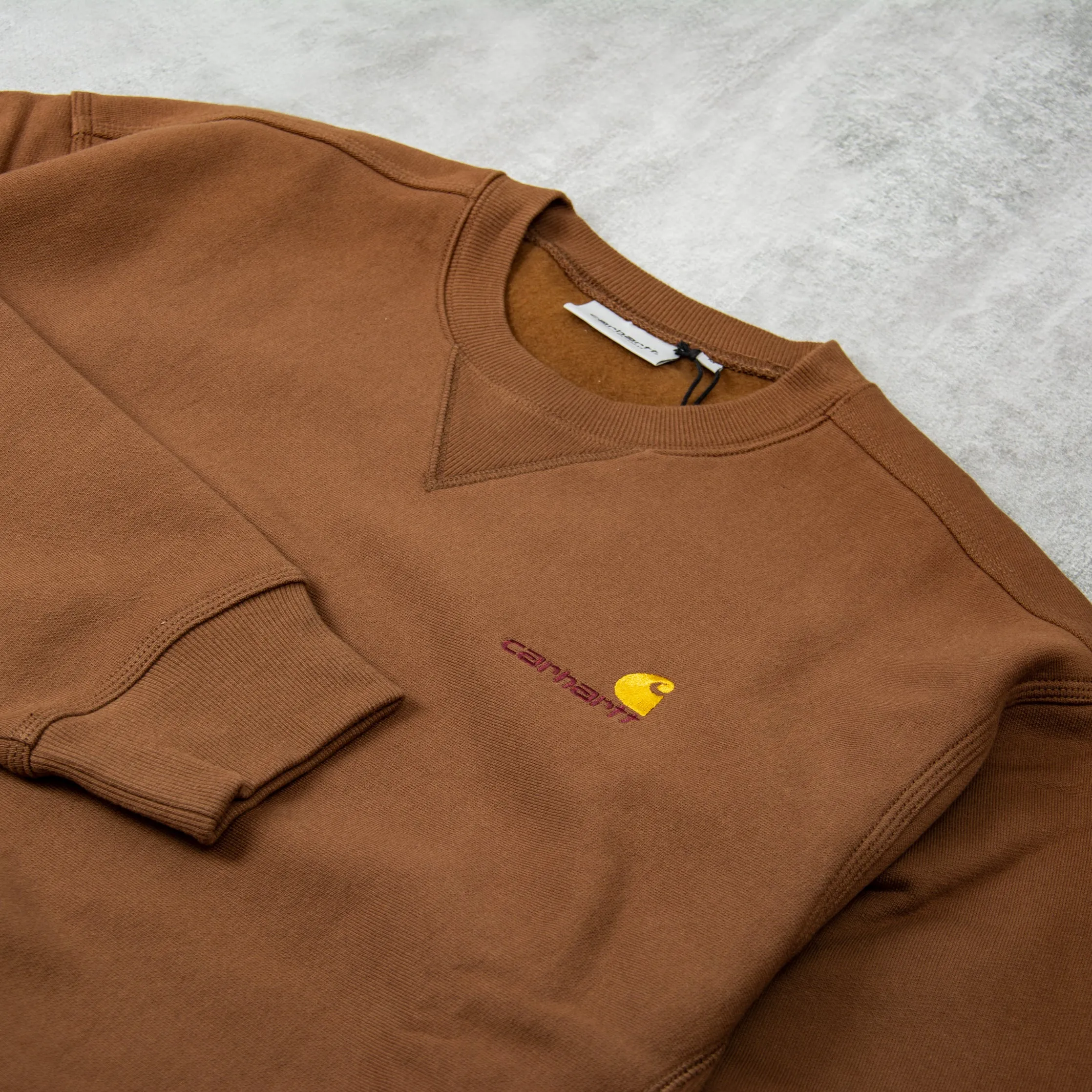 Carhartt WIP American Script Sweat - Lumber