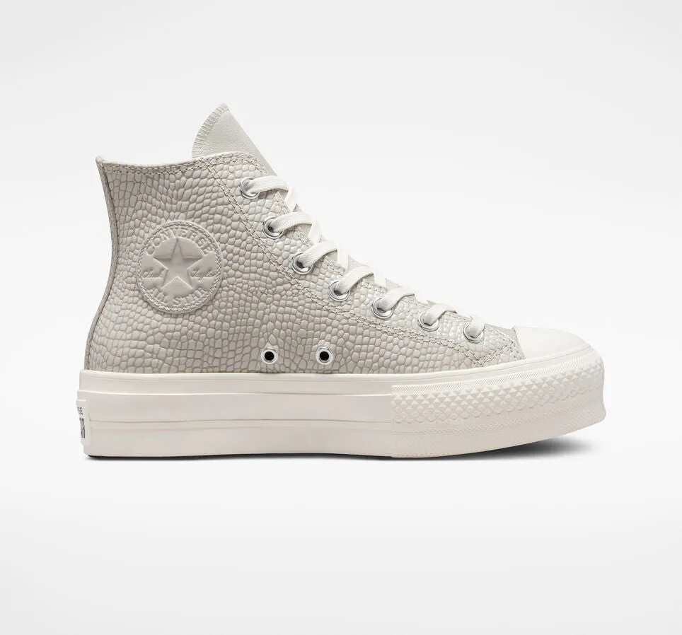 Converse Chuck Taylor All Star Lift Platform Croco Embossed A04267C desert sand-egret-black 