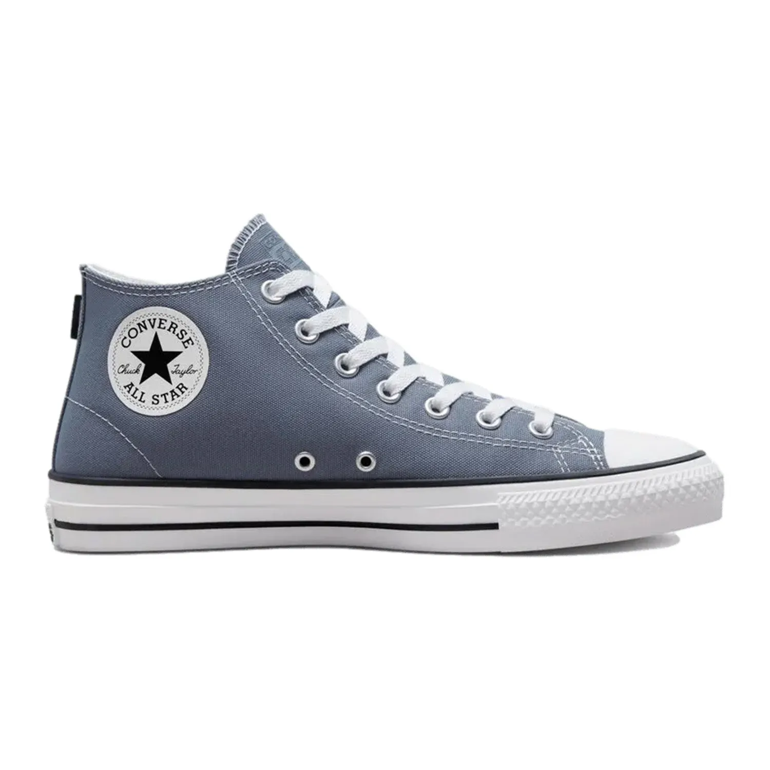 Converse CONS CTAS Pro Mid Sneakers in Lunar Grey with White and Black Accents