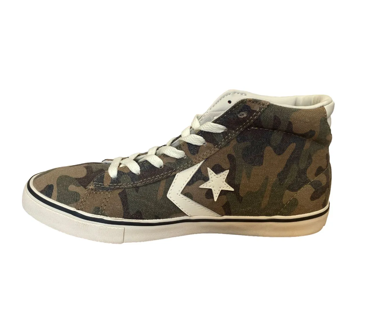 Converse high-top sneakers for boys Pro Leather Vulc 643778C green camo