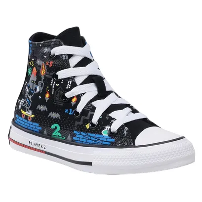 Converse high-top sneakers for children in black Ctas Hi 670212C canvas