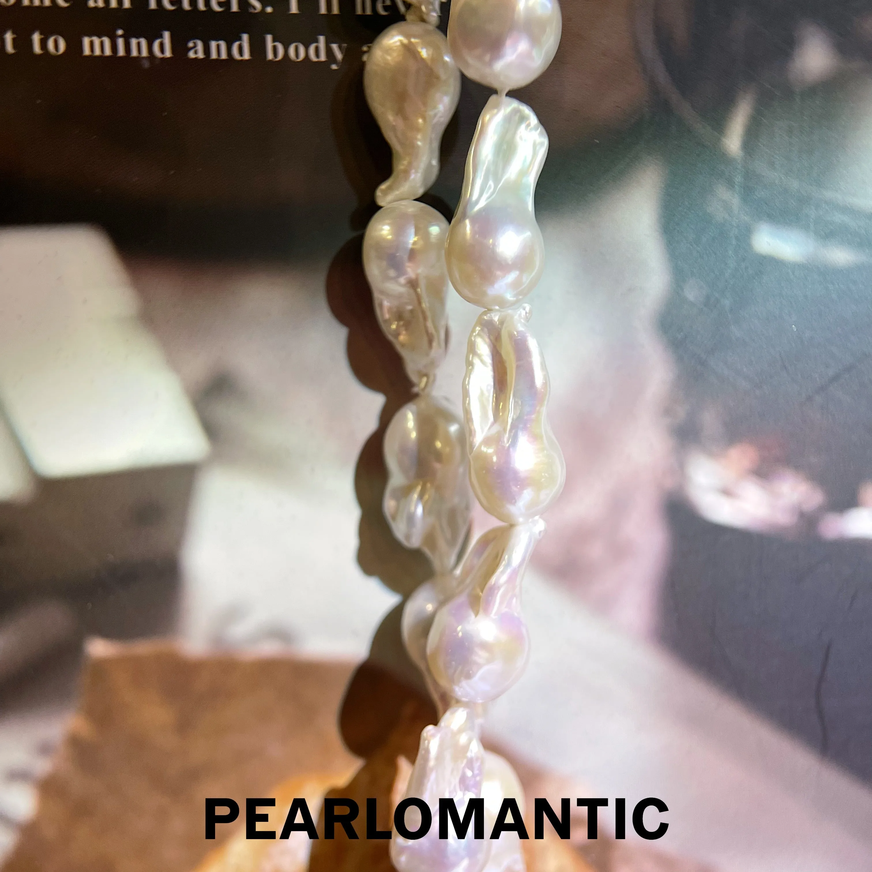 [Designer's Choice] Freshwater Pearl Baroque Classic Y-Style Necklace w/ S925 Adjustable Clasp