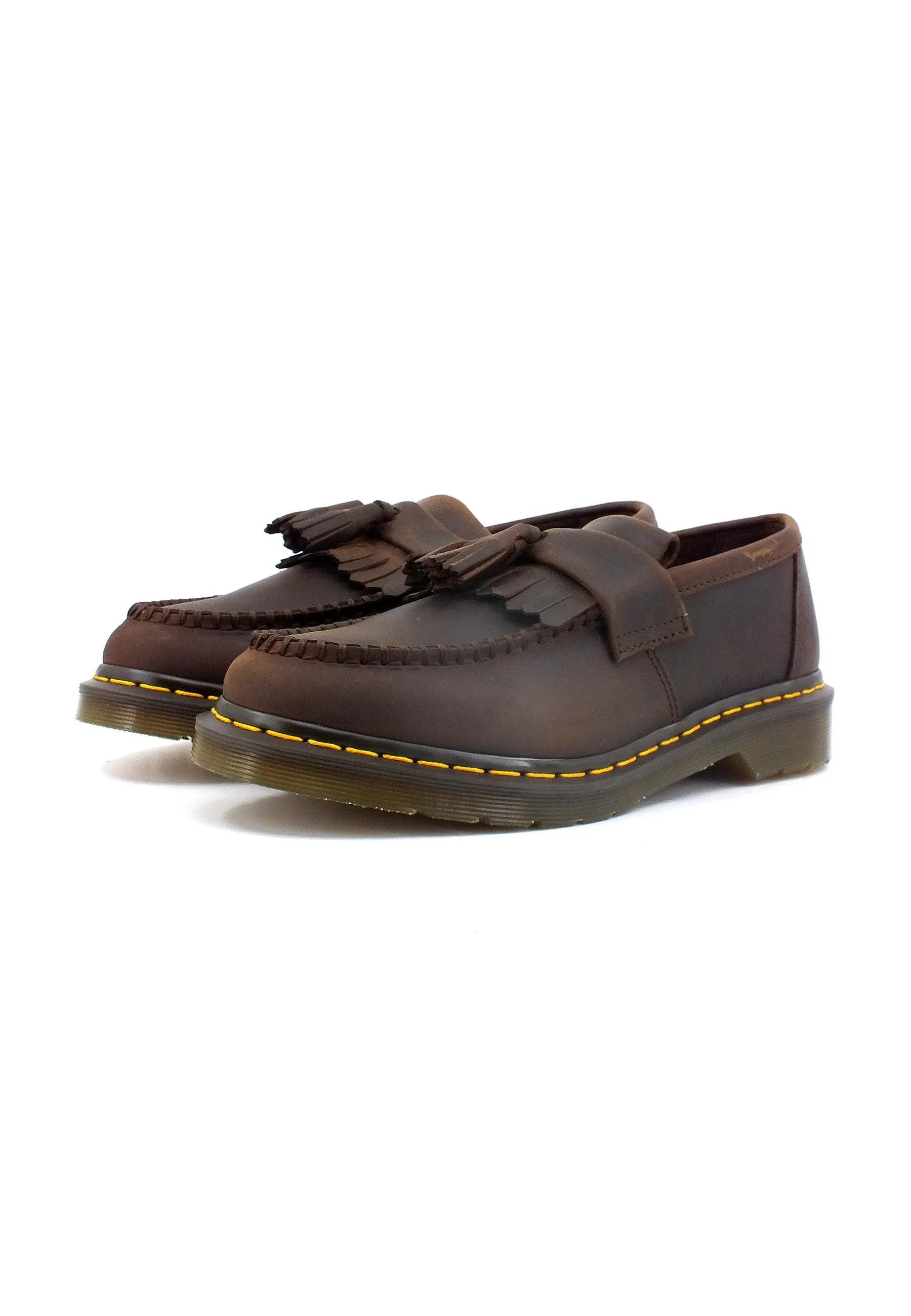 DR. MARTENS Adrian Crazy Horse Mens Moccasin - Dark Brown (Style: 30917201)