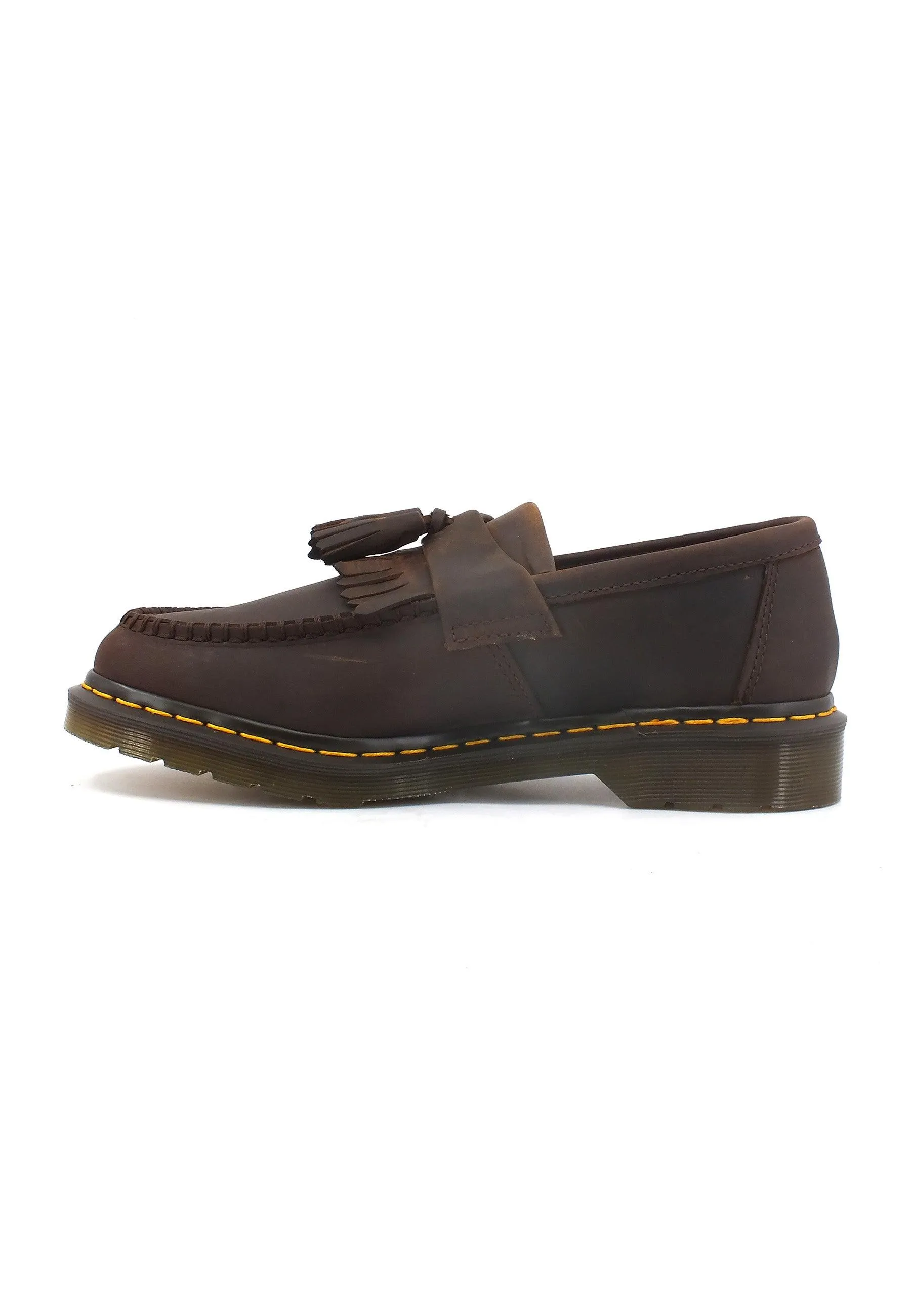 DR. MARTENS Adrian Crazy Horse Mens Moccasin - Dark Brown (Style: 30917201)