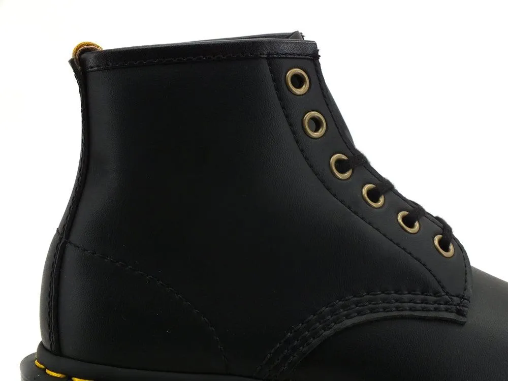 DR. MARTENS Vegan Felix Rub Off 6 Eyes Anfibio Black 101-VEGAN-23984001