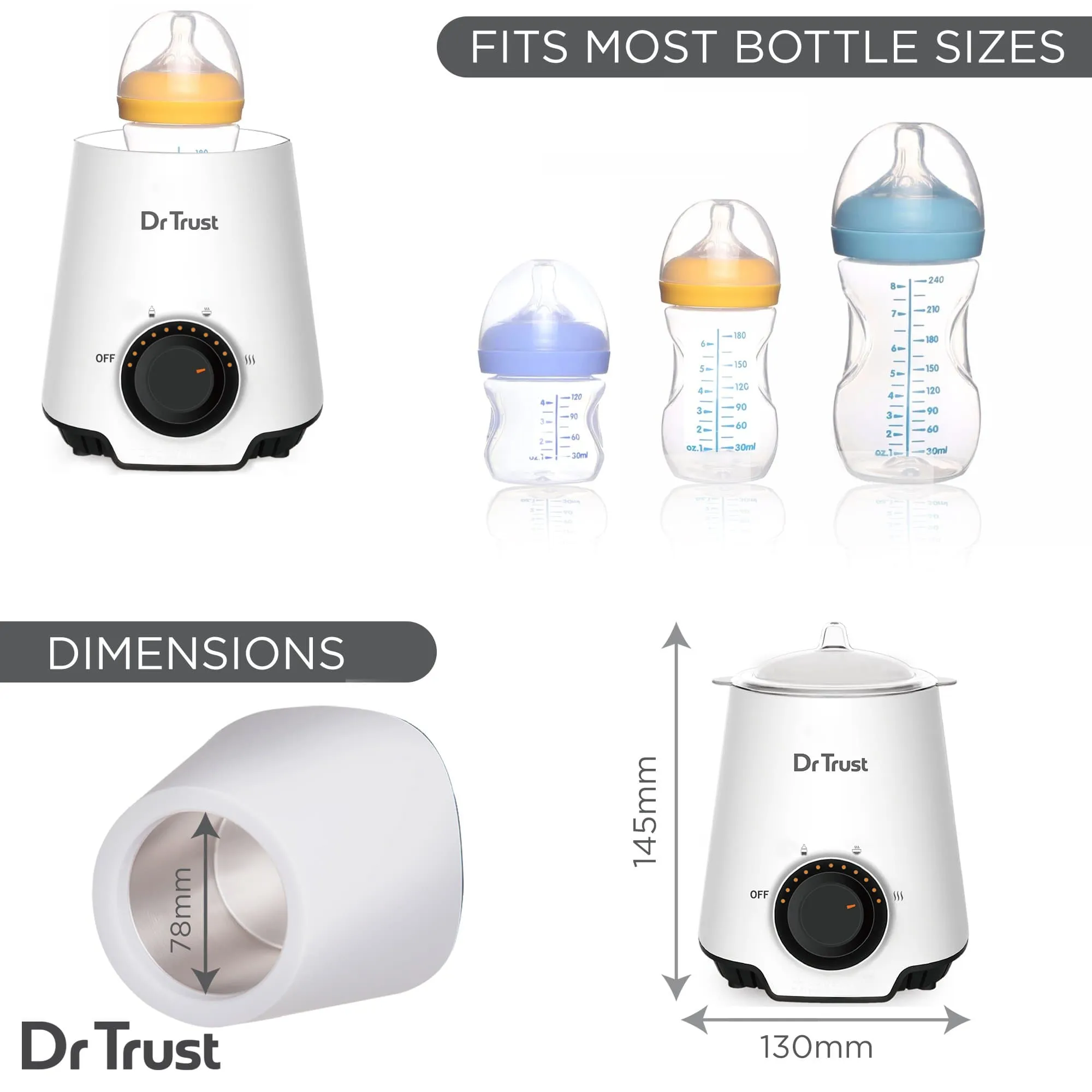 Dr Trust USA Baby Bottle Warmer 7001