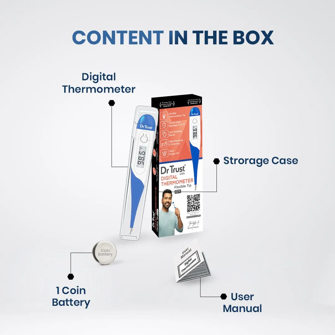 Dr Trust USA Flexible Tip Digital Thermometer 604 ()