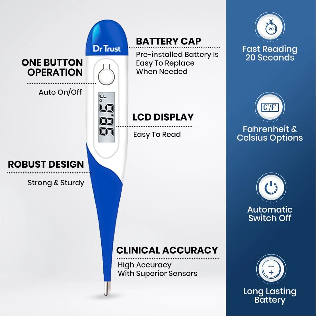 Dr Trust USA Flexible Tip Digital Thermometer 604 ()