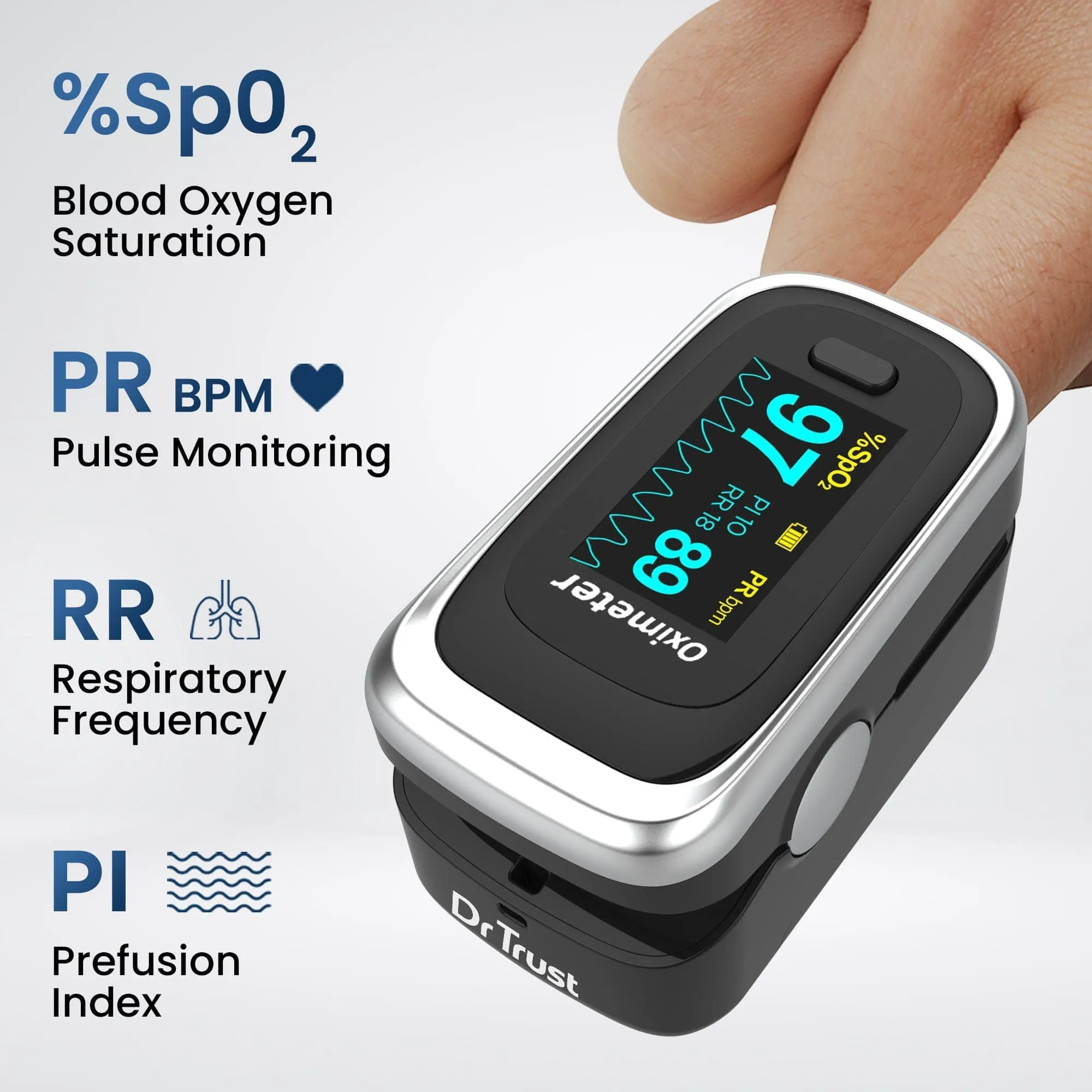 Dr Trust USA Pulse Oximeter 213 (Black)