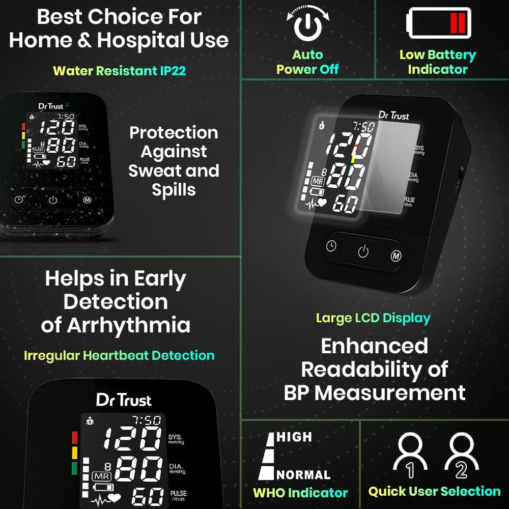 Dr Trust USA Smart Talking or No-Talking Automatic Digital BP Machine Blood Pressure Monitor - 101