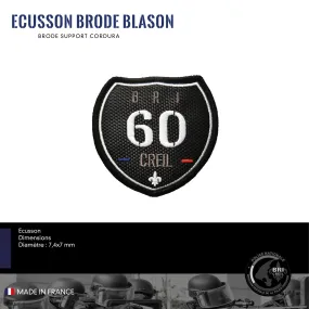 Ecusson Brodé Cordura Blason BRI CREIL