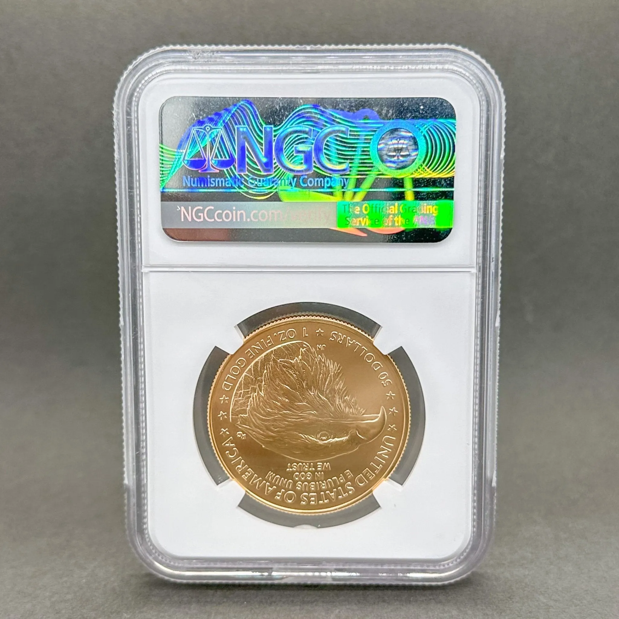 Estate 0.999 Fine 2022 Gold Eagle $50 Coin NGC MS70