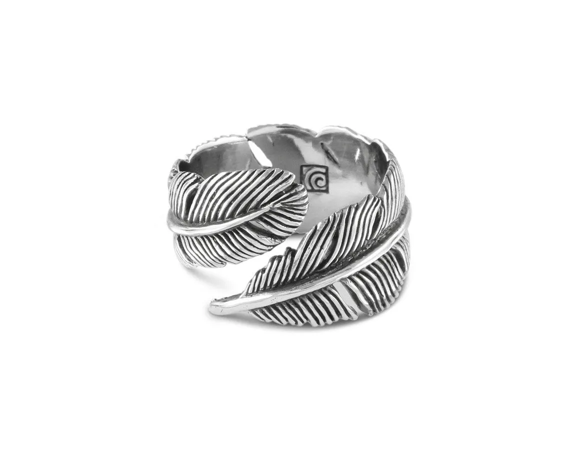 Feather Ring - Silver