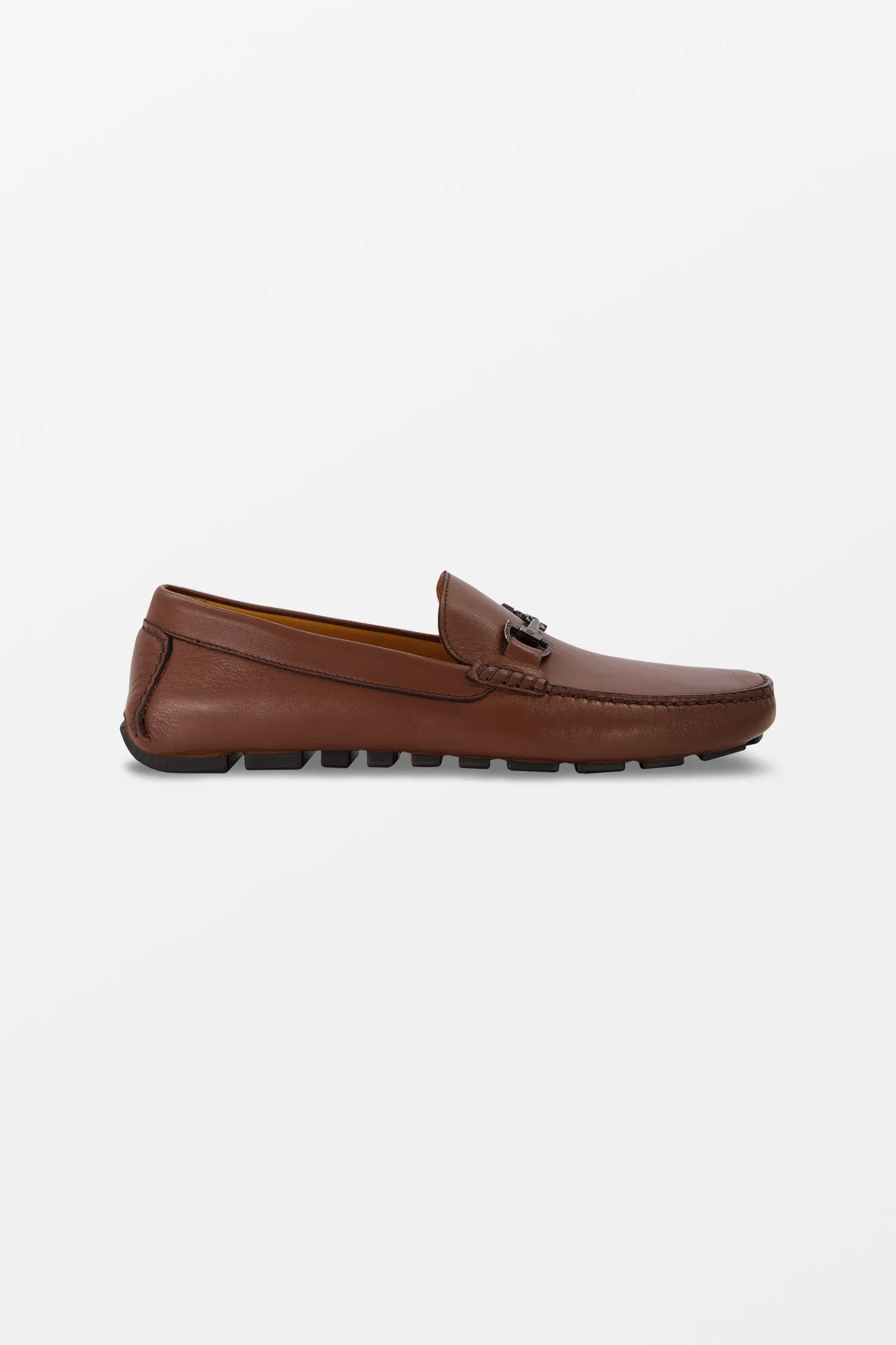 Fiorangelo Brown Leather Moccasins