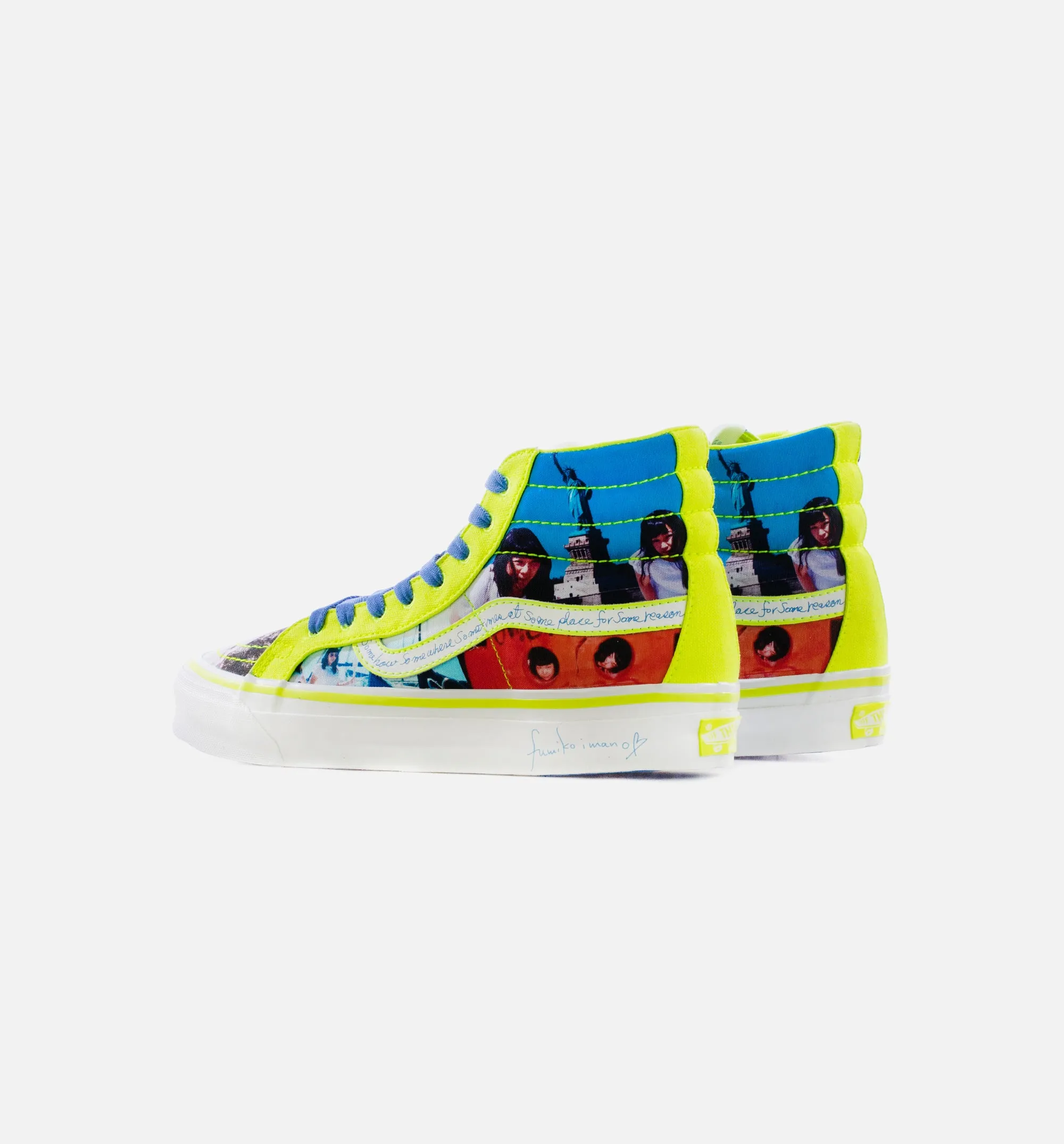 Fumiko Imano Vault SK8 Hi Mens Skate Shoe - Yellow/Multi