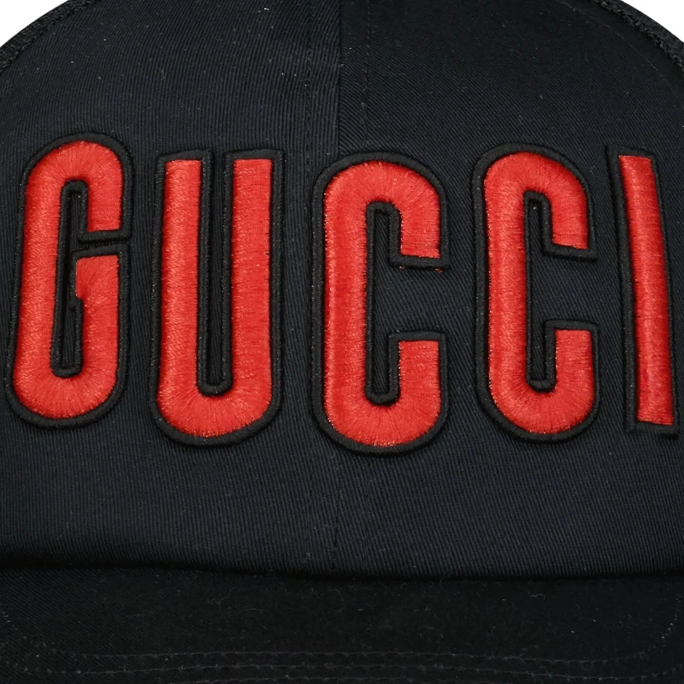 GUCCI  LOGO CAP BLACK