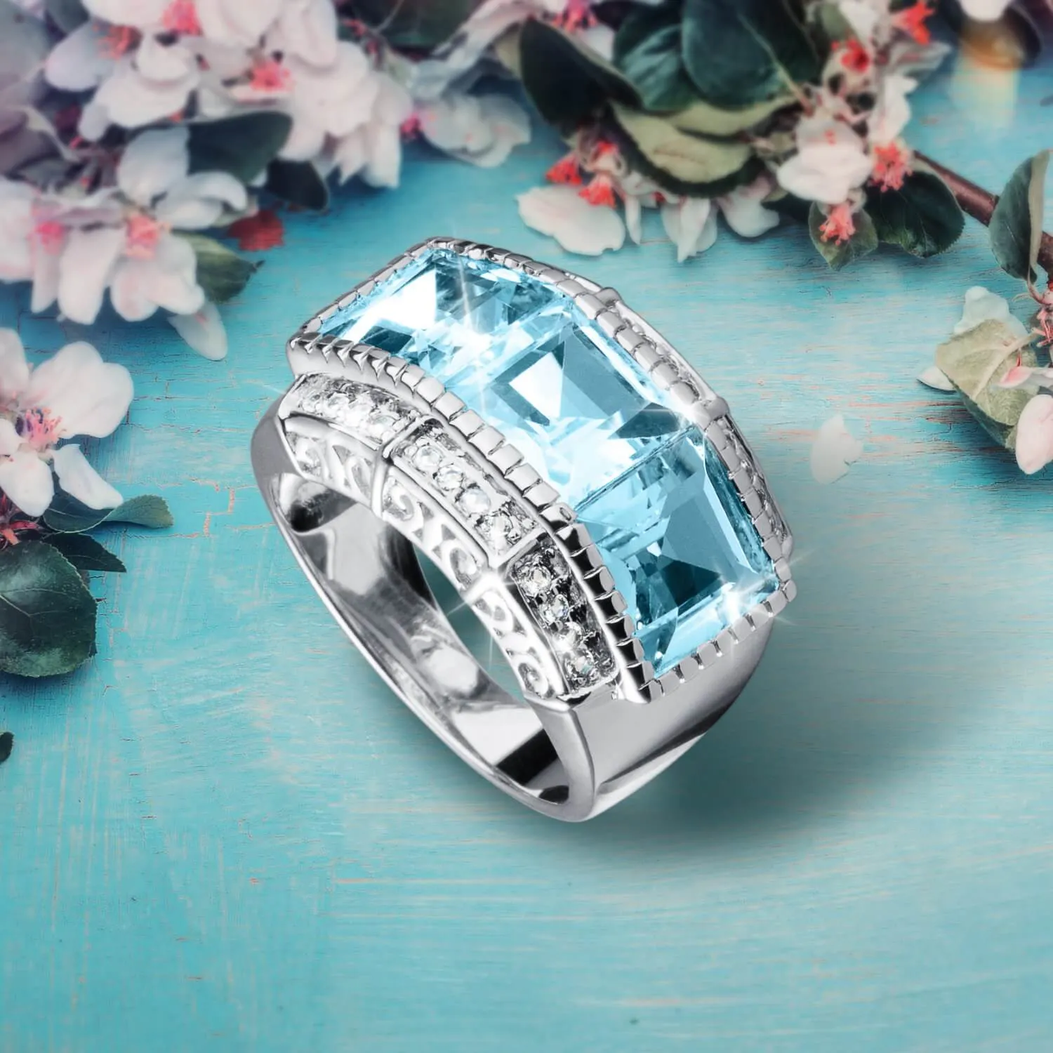 Ice Bloom Ring