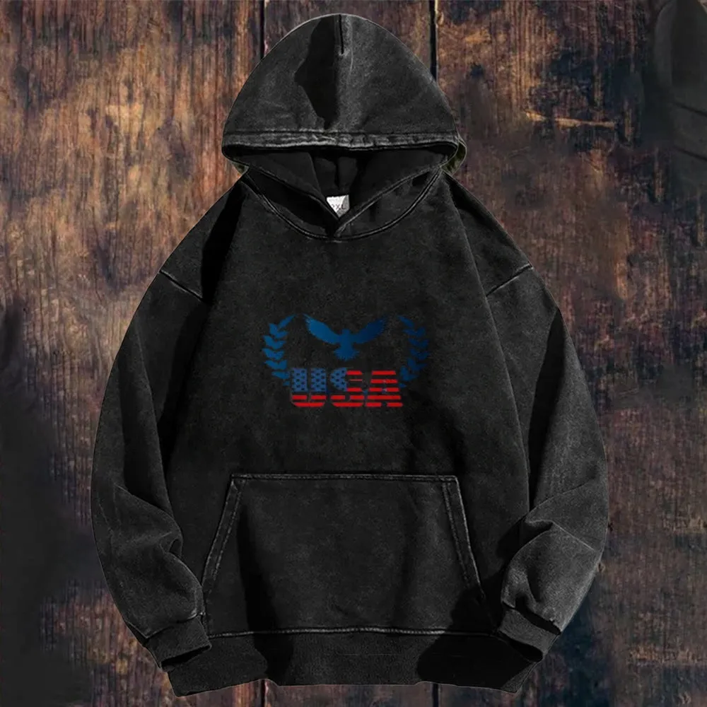 Mens USA Eagle Hoodies