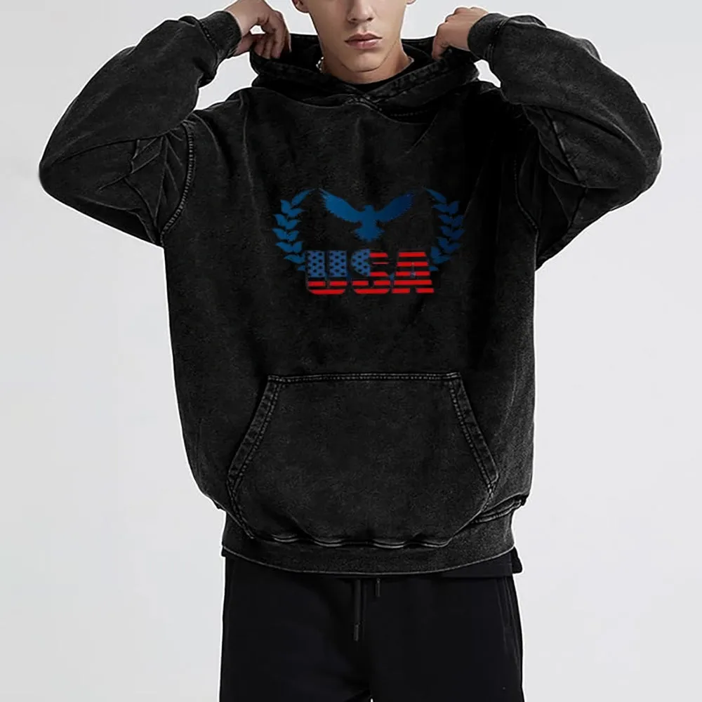 Mens USA Eagle Hoodies