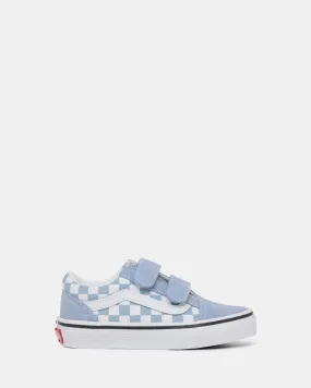 Old Skool V Check Youth Dusty Blue