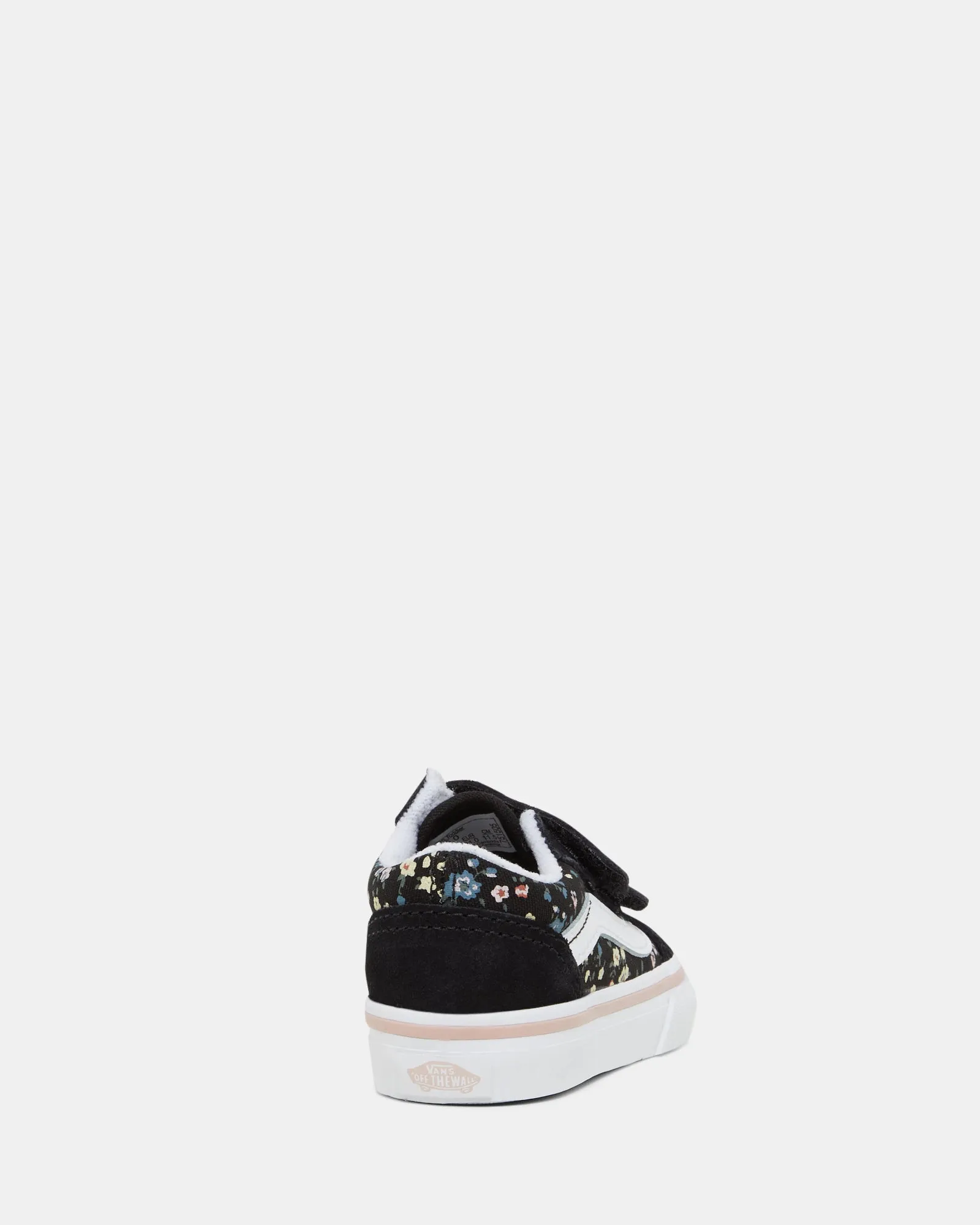 Old Skool V Flowers Infant Black Floral