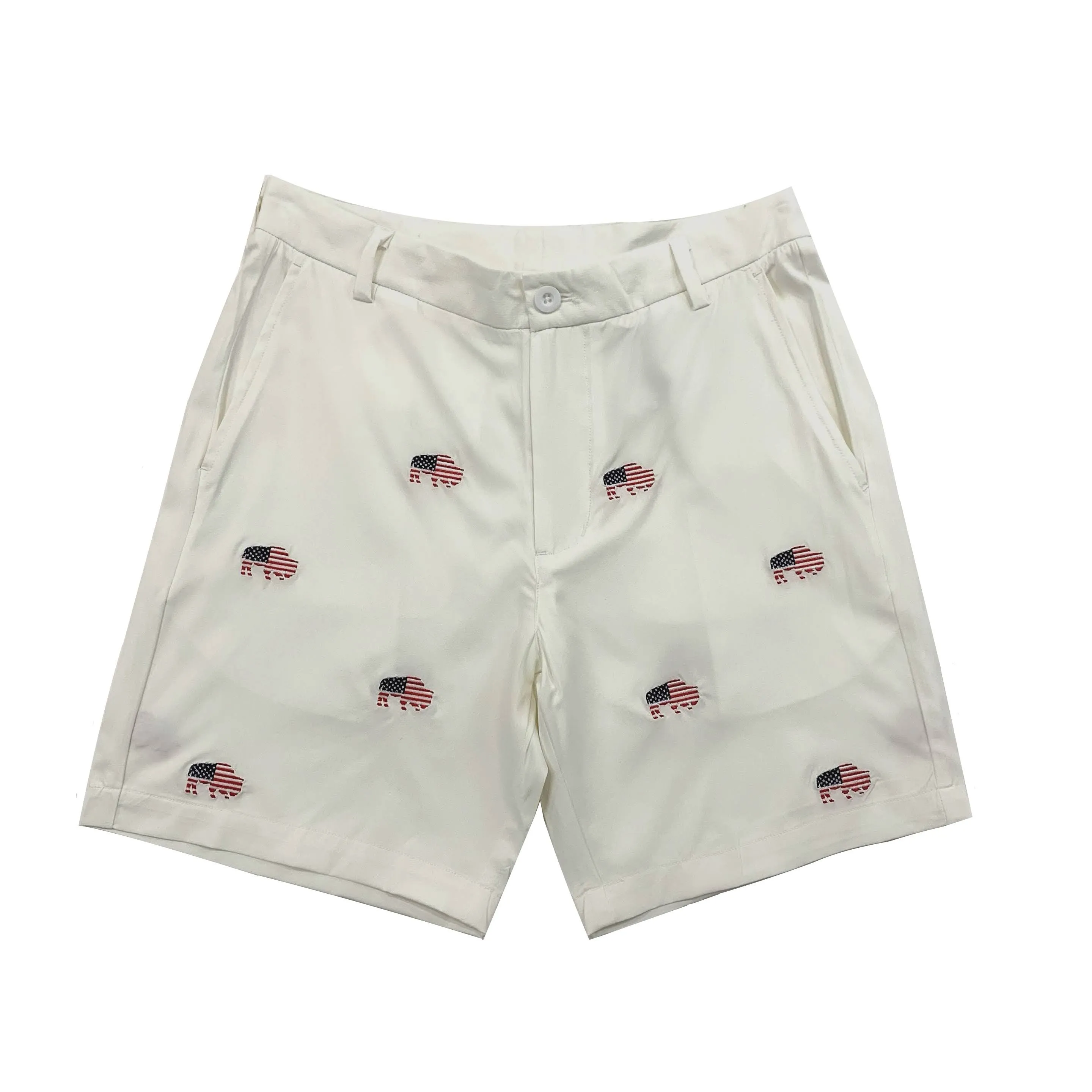 Patriotic Khaki Luxury BFLO Golf Shorts