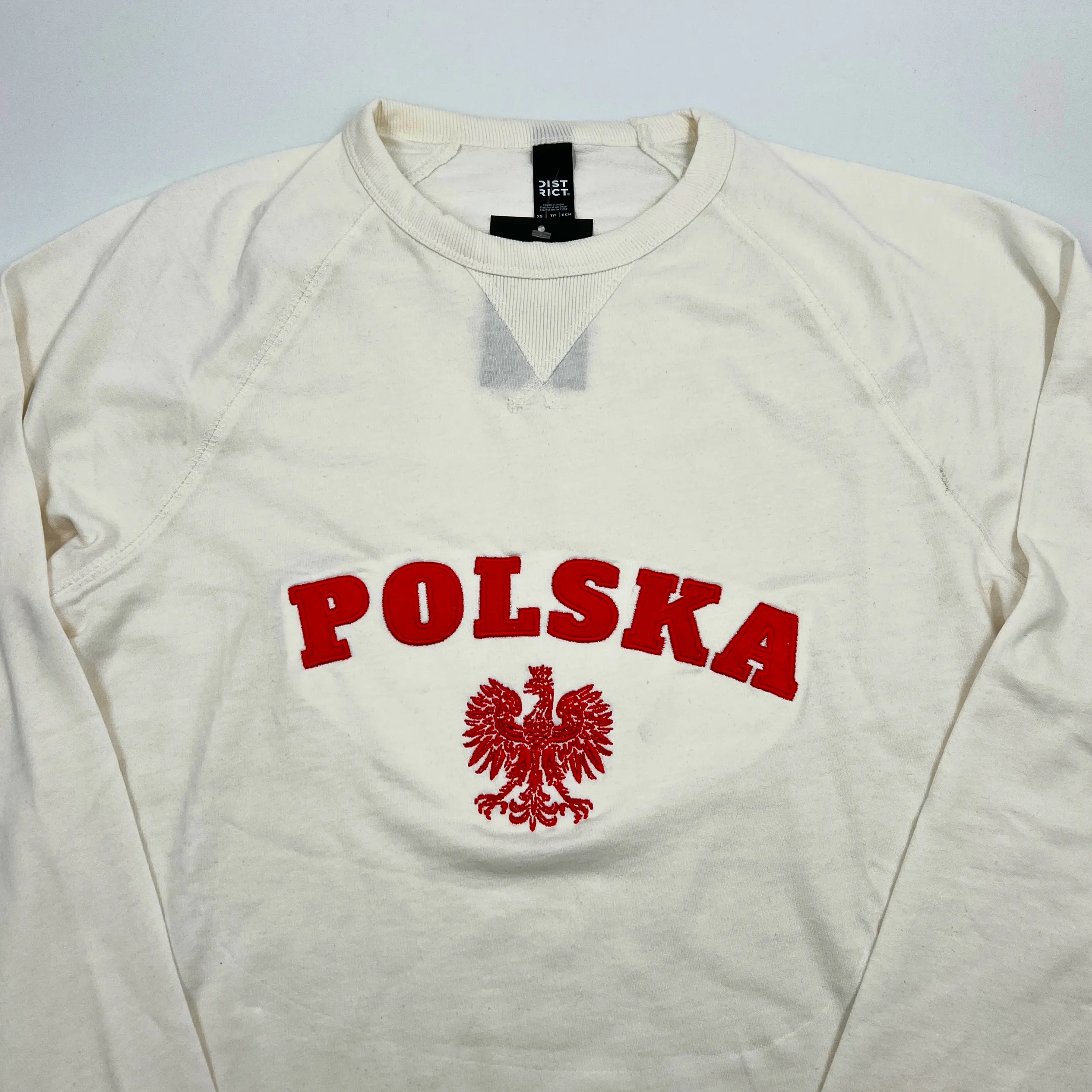 Polska With The White Eagle French Terry Cream Shirt