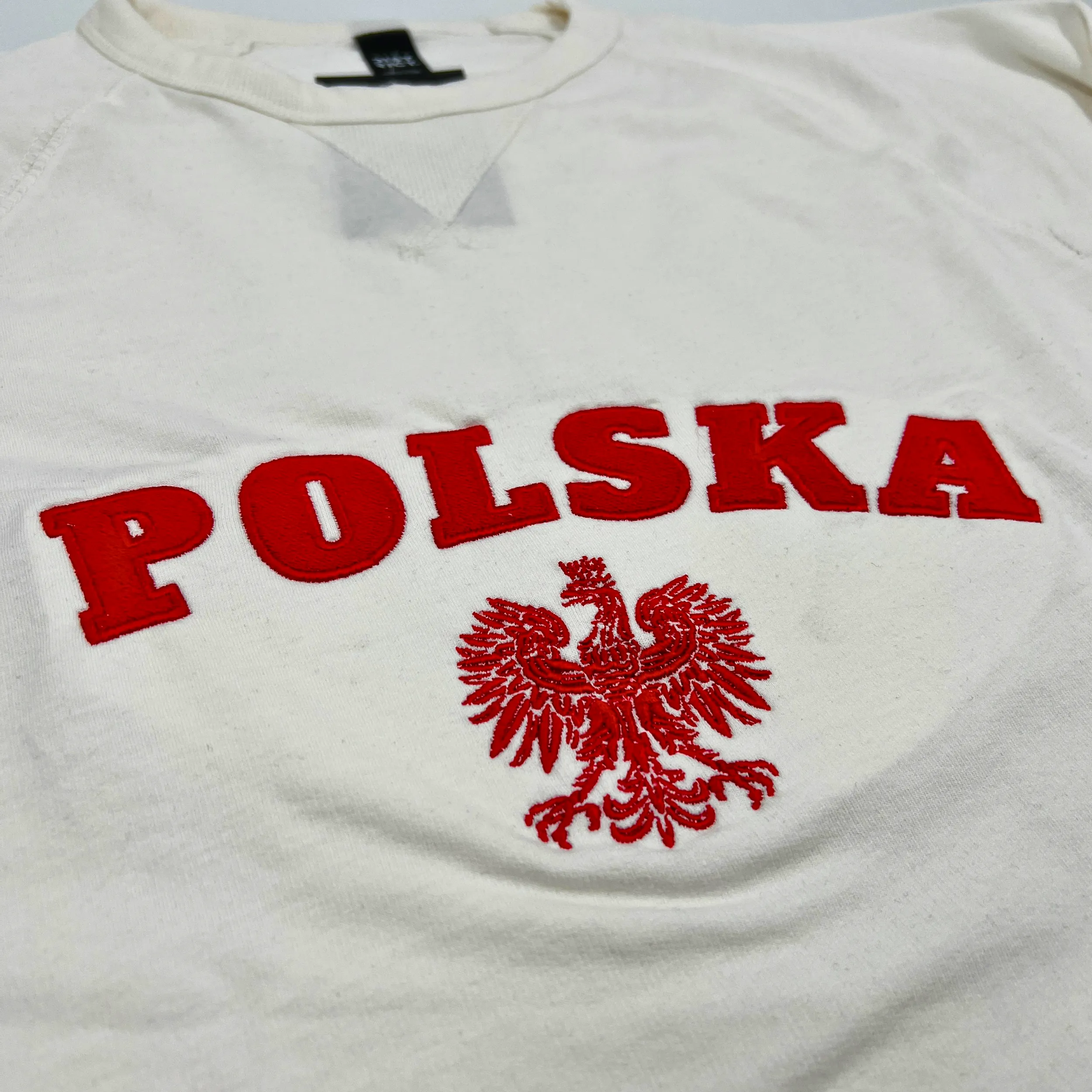 Polska With The White Eagle French Terry Cream Shirt