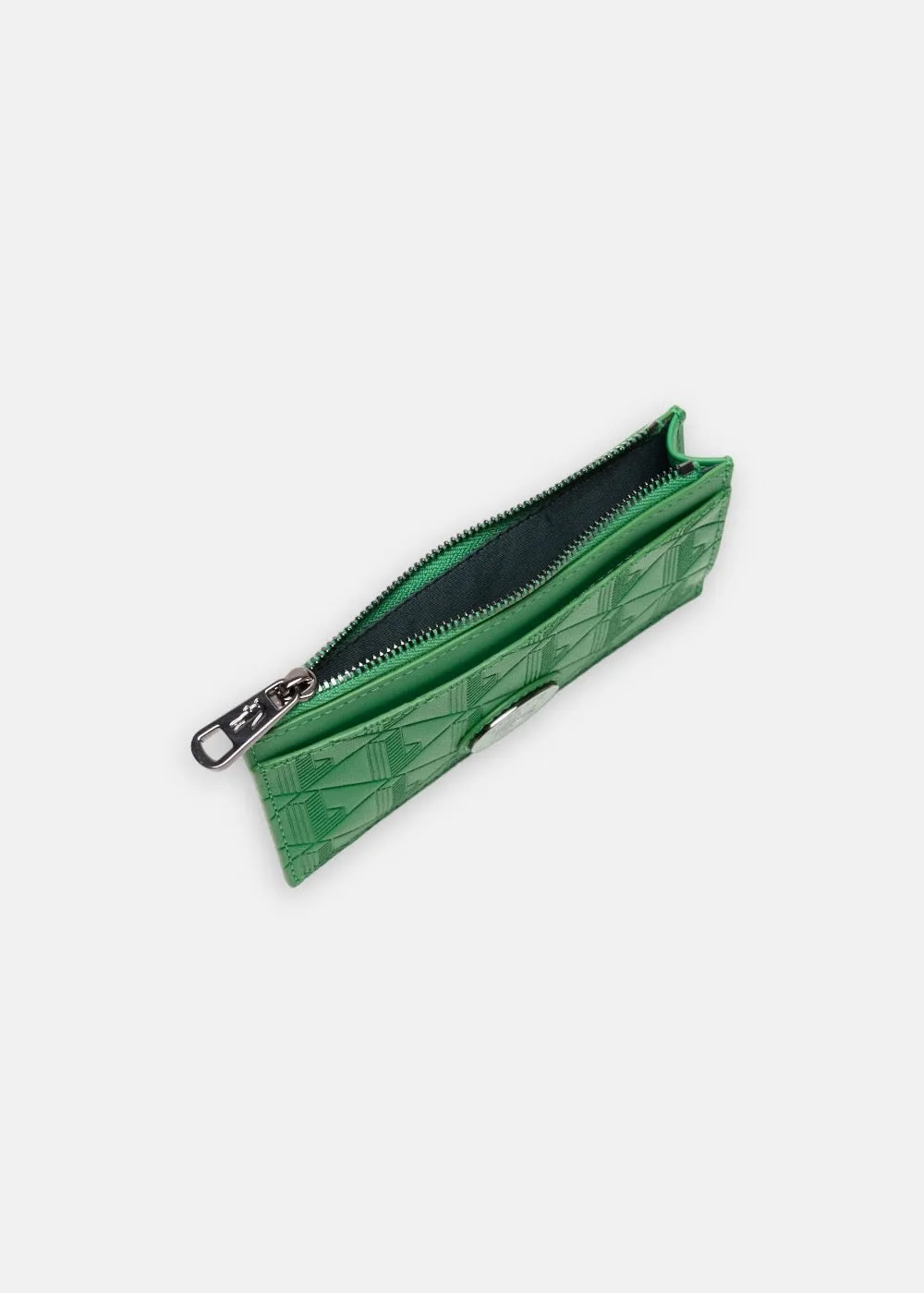 Porte-cartes Lacoste Monogramme protection RFID vert