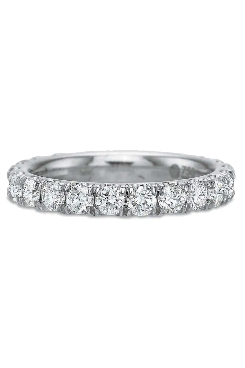 Precision Set 18K White Gold Diamond Eternity Band