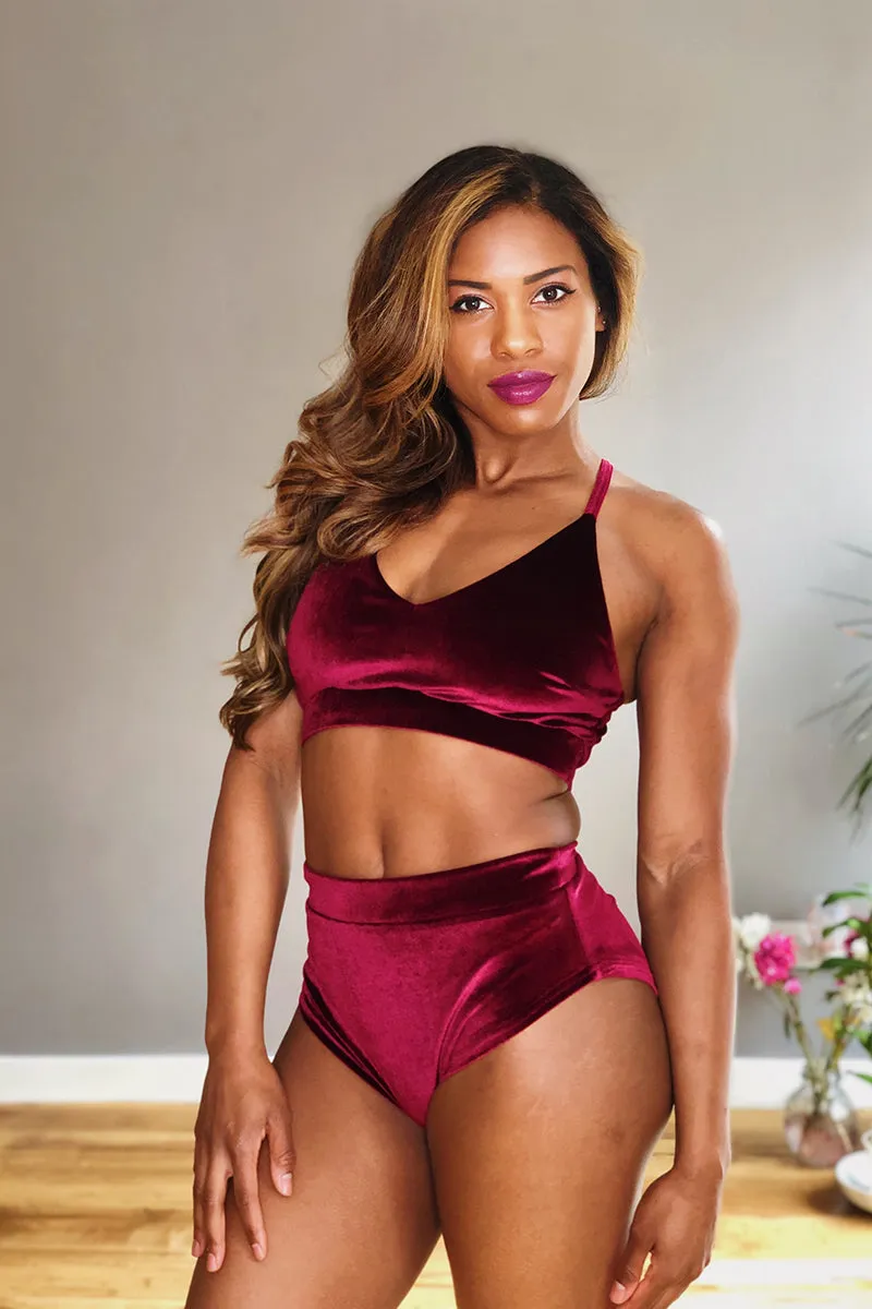 REV ACTIV Gap Top - Wine Velvet