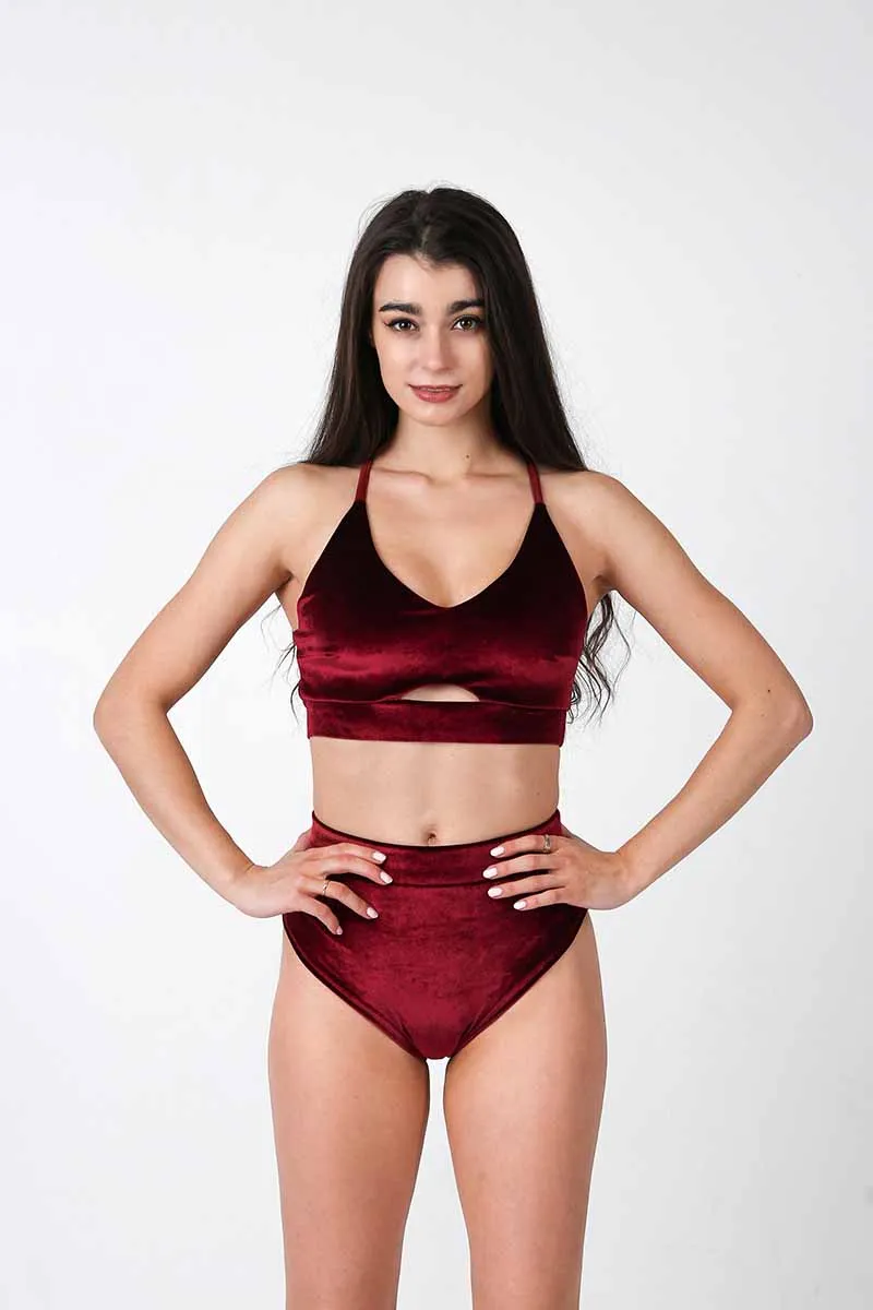 REV ACTIV Gap Top - Wine Velvet