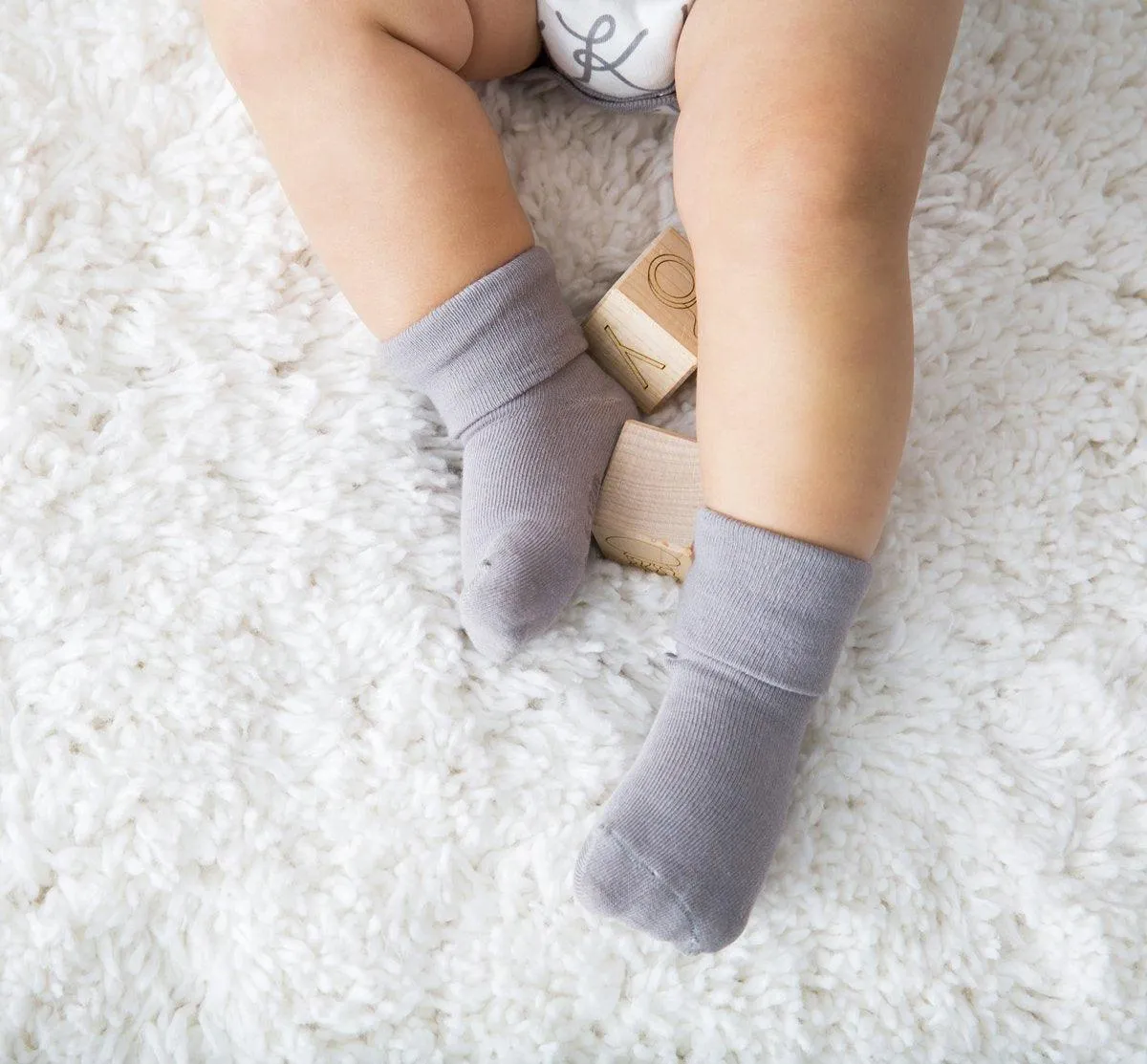 Stay-On Baby Socks - 1 pair