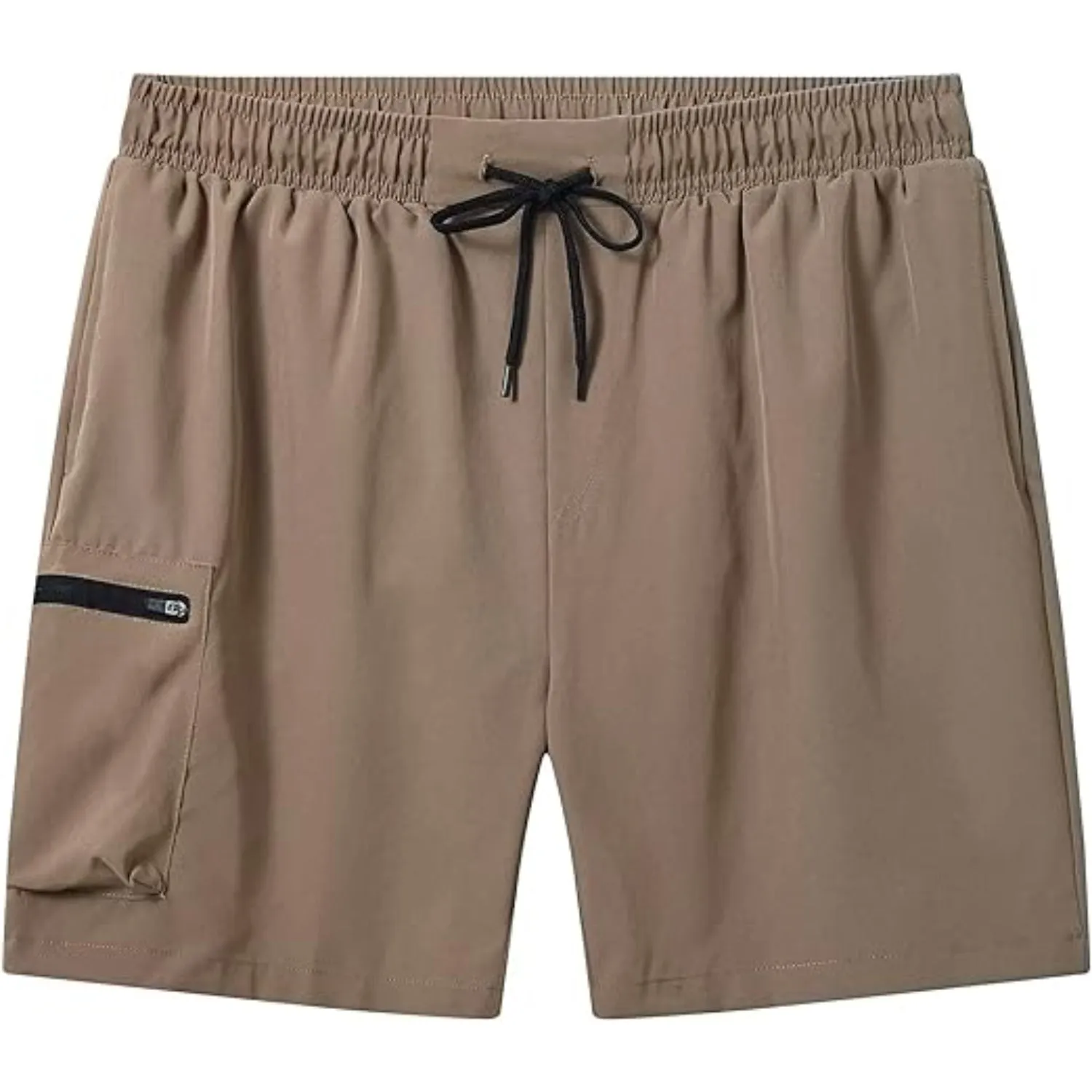 Stretchable Swim Shorts With Zipper Pockets