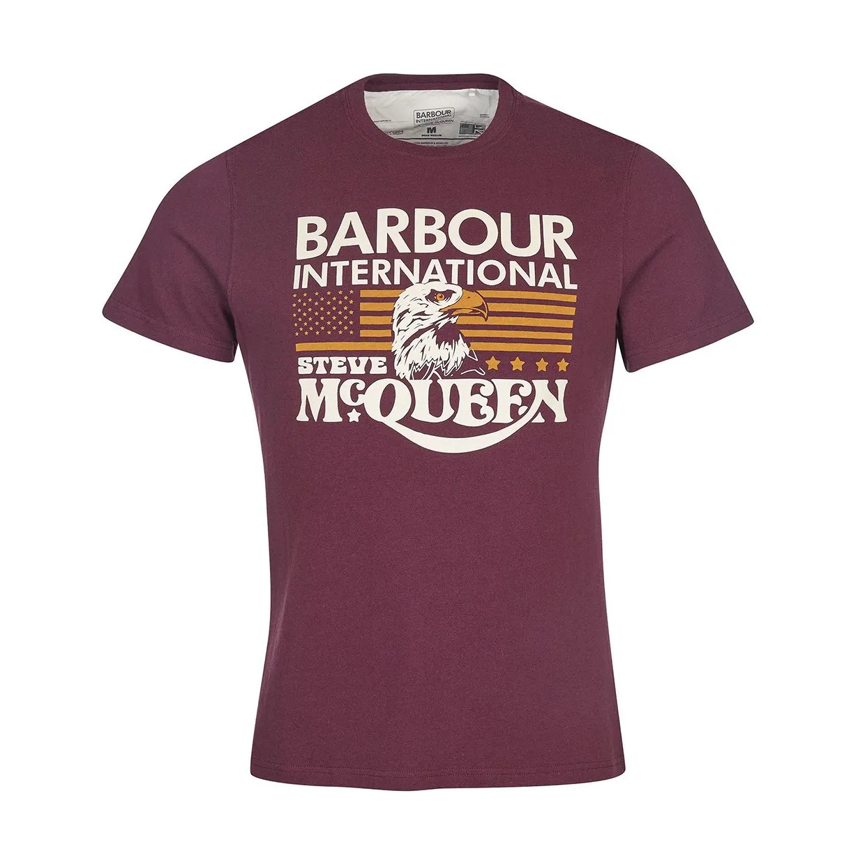 T-shirt Barbour International Eagle Bordeaux