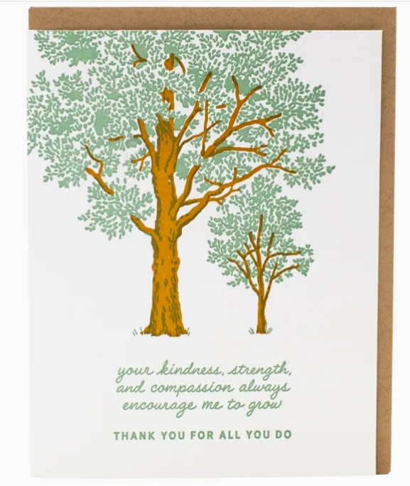 Tree and Sapling Caregiver Card