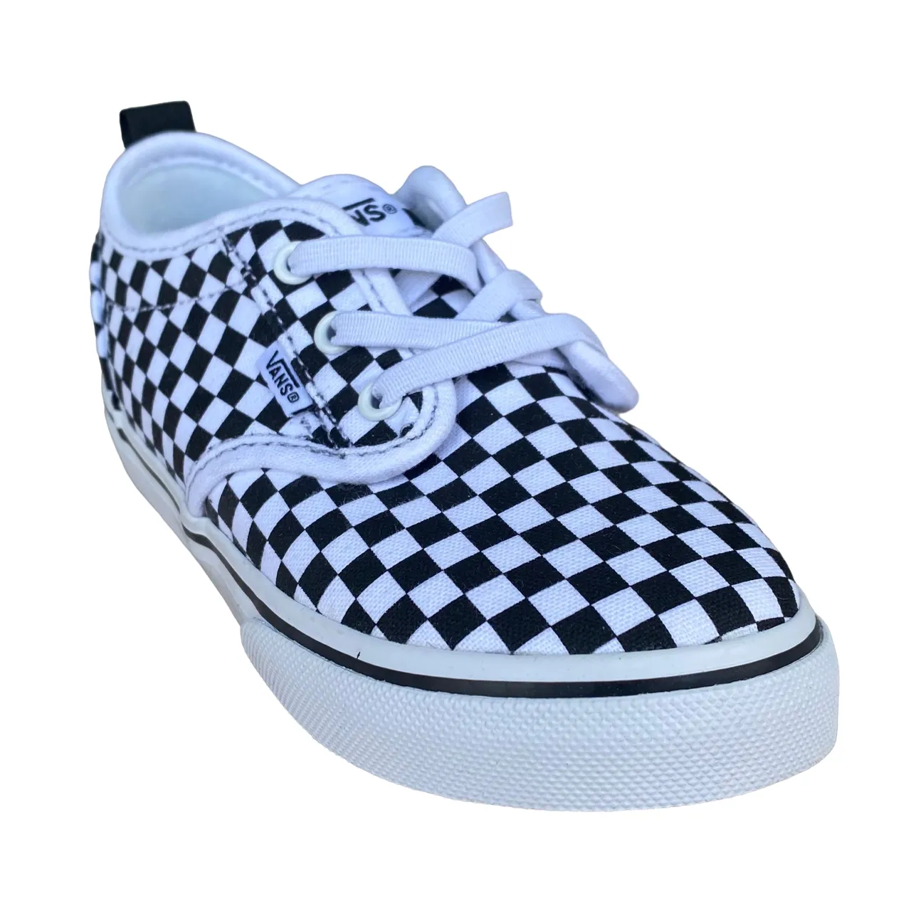 Vans children's sneakers shoe Atwood Slip-On VN0A2XSPHRK white black squares