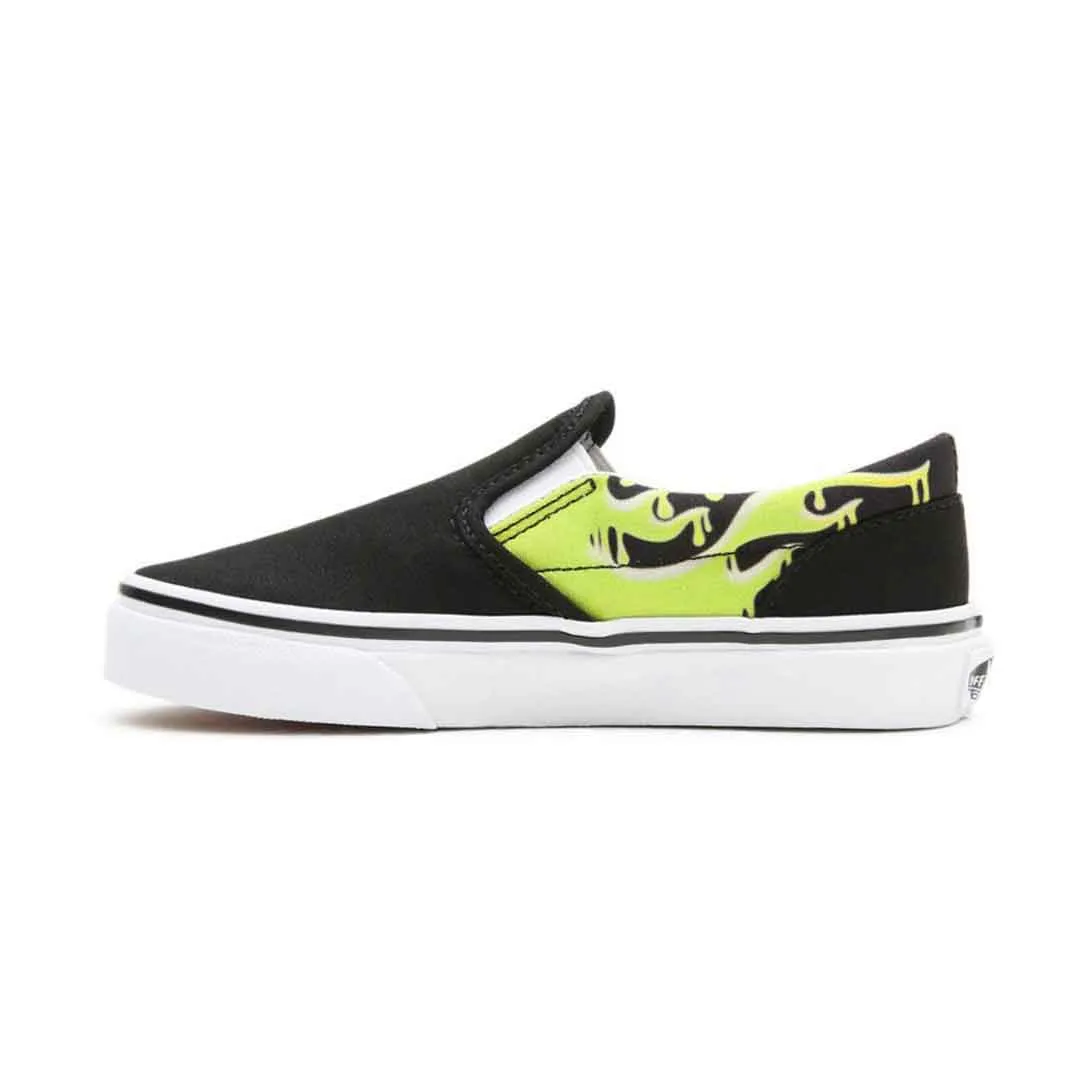 Vans - Kids' (Preschool) Slime Flame Classic Slip On Shoes (4BUT31M)