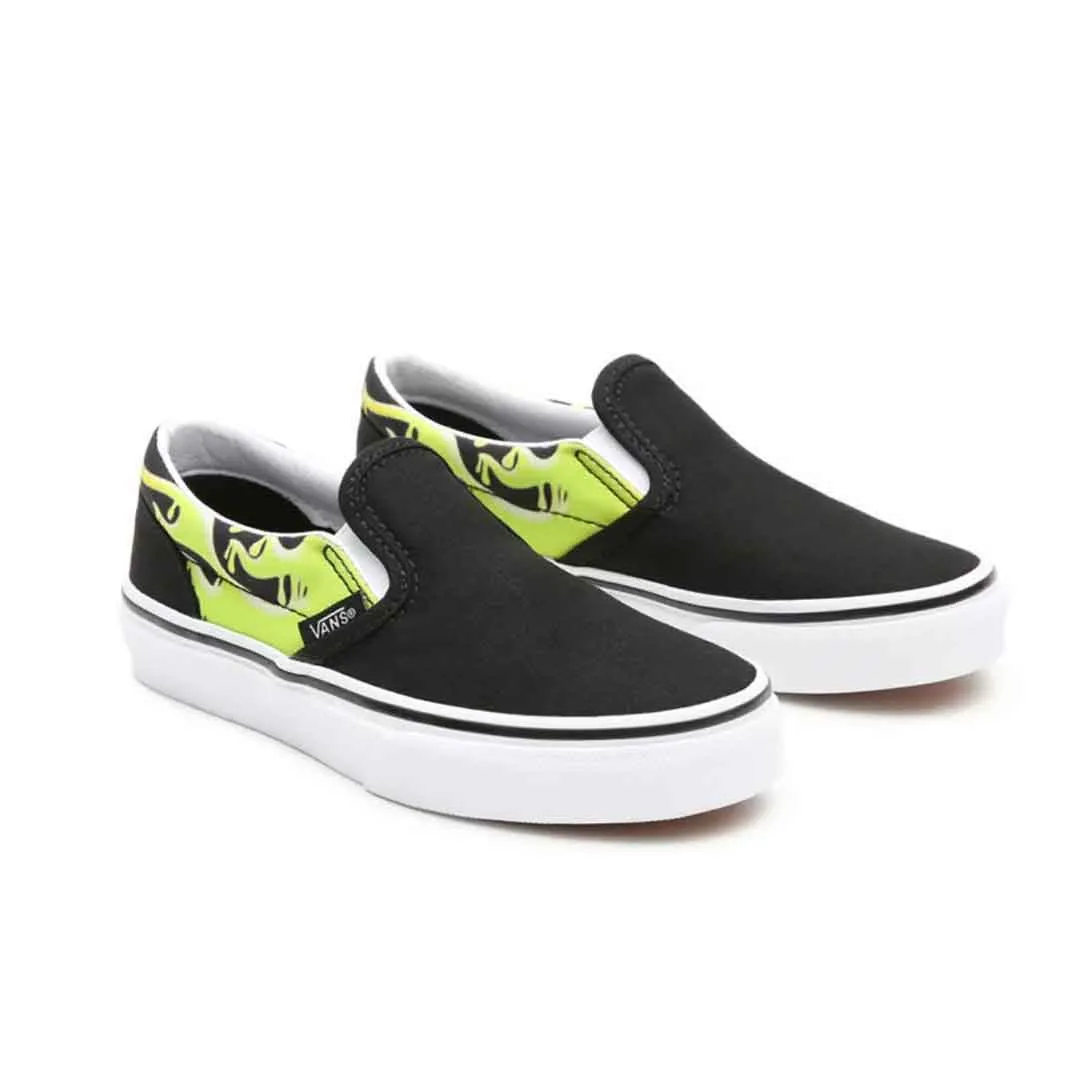 Vans - Kids' (Preschool) Slime Flame Classic Slip On Shoes (4BUT31M)